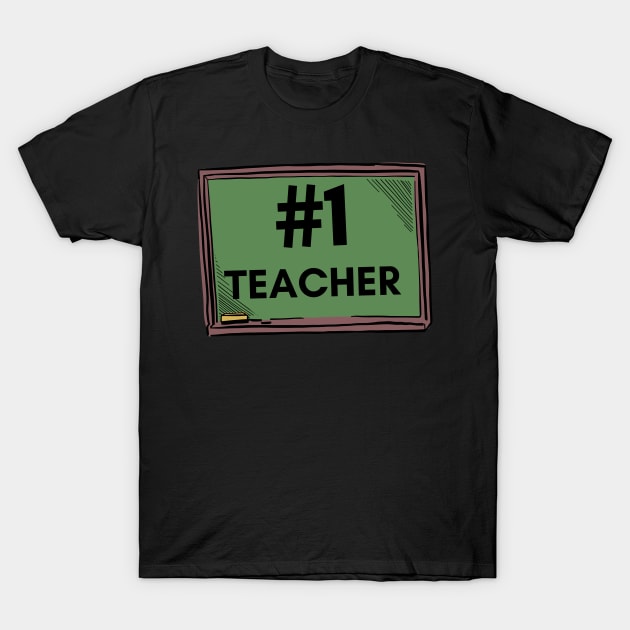 Teacher-My Number One Teacher T-Shirt by NICHE&NICHE